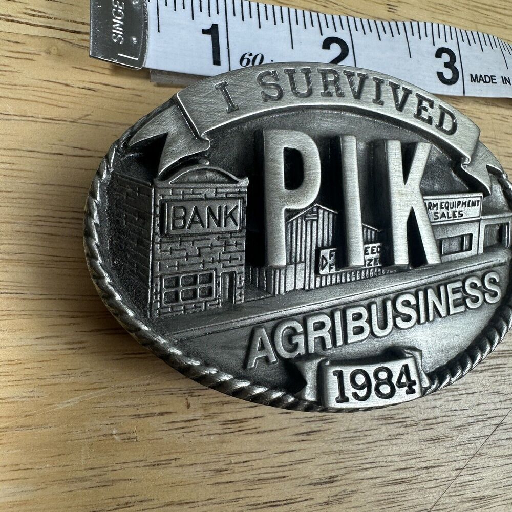 1984 Vintage PIK I Survived Agribusiness Limited Edition #1408 Belt Buckle - Picture 12 of 12